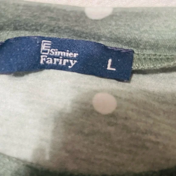 Green Midi Dress With White Polka Dots - Picture 7 of 8